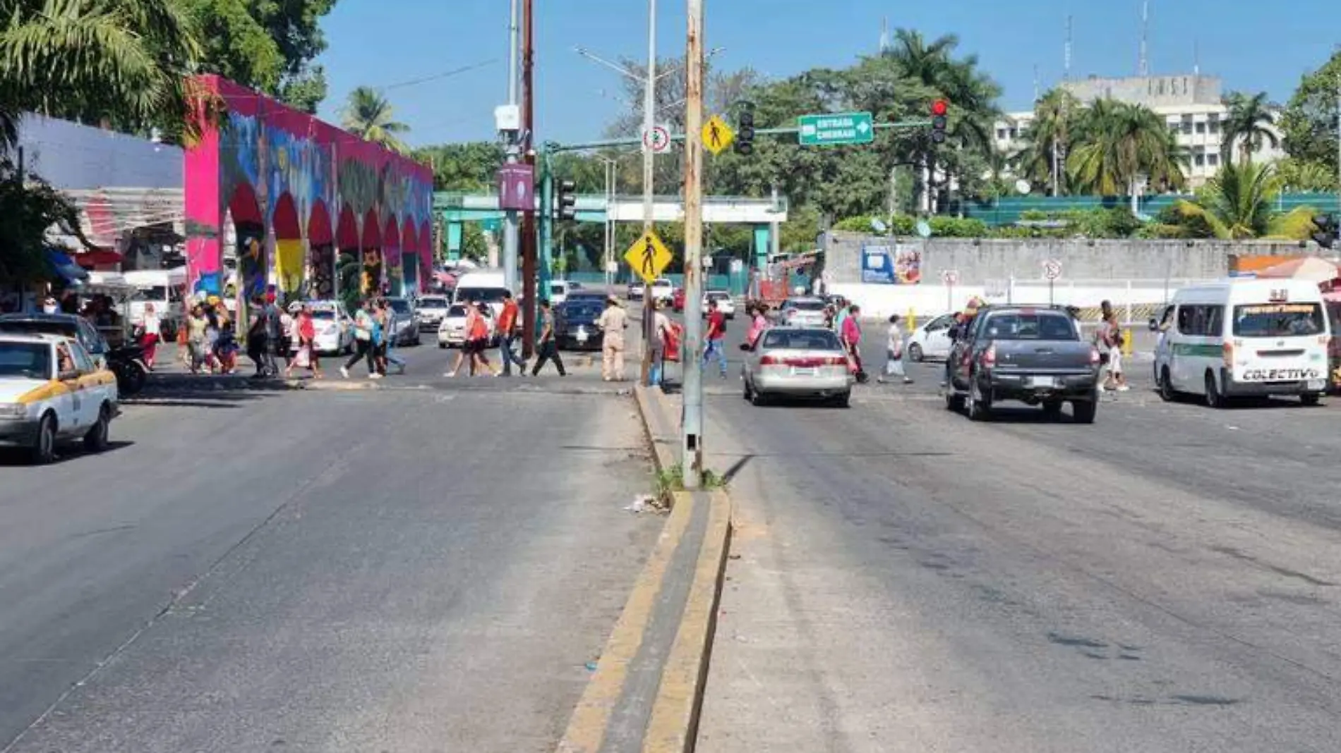 obra paso a desnivel San Juan